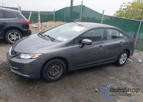 2015 Honda Civic Lx из США, поврежденный, VIN 2HGFB2F57FH501539